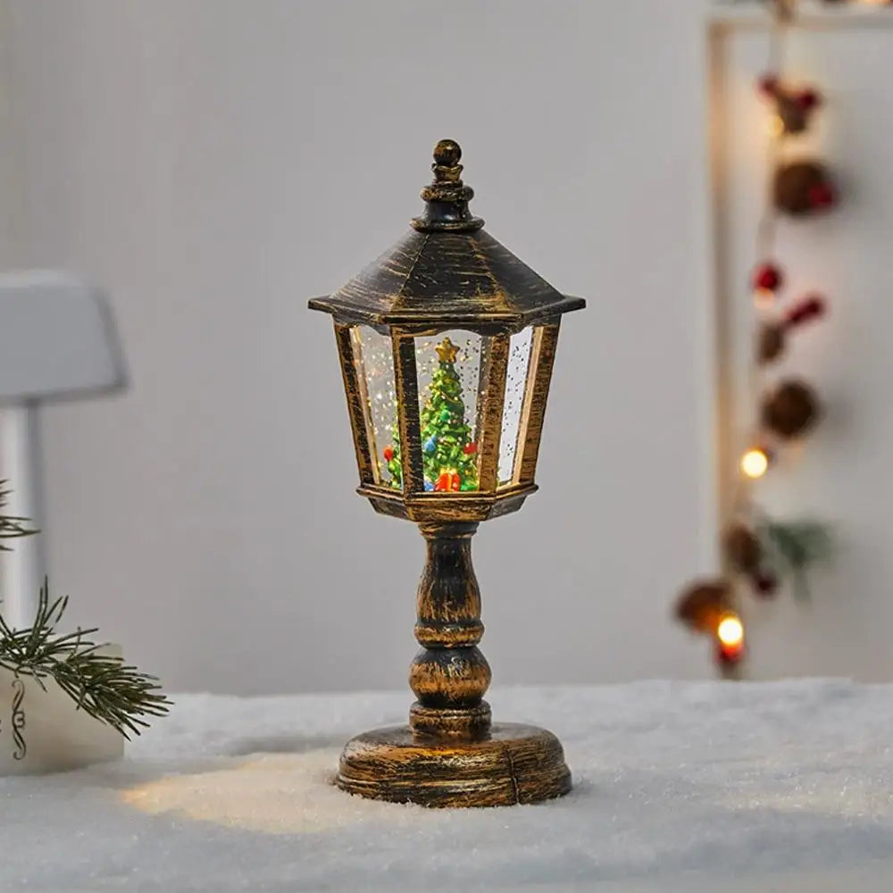 Christmas Water Lights Decorations, Luminous House Candle Lights