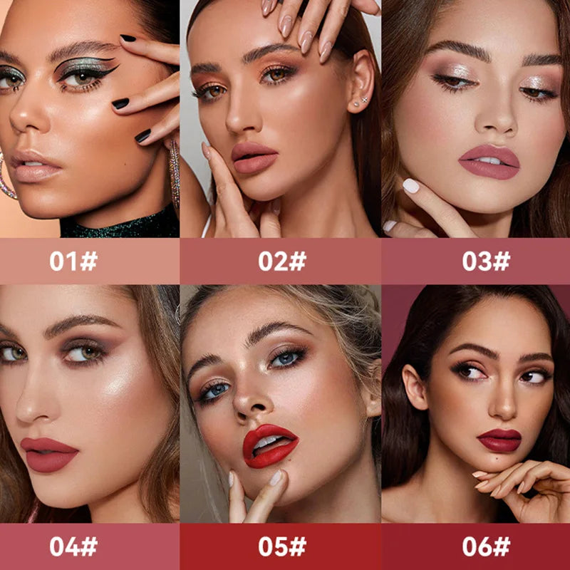 Nude Red Pink Velvet Liquid Lipsticks Makeup Cosmetic