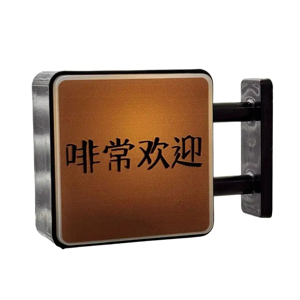 Coffee Corner Creative Atmosphere Light Sign Fridge Magnet Magnetic Home Miniature Pegboard Coffee Shop Glowing Decoration