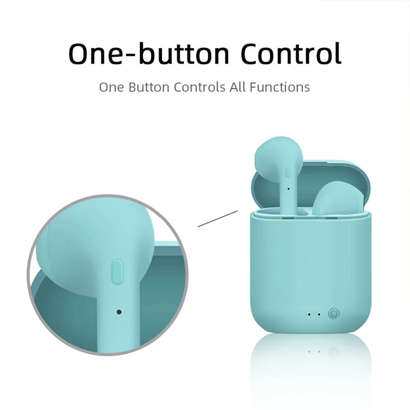 I12 Macaron Bluetooth Headset Matte Sports Binaural Wireless I12tws Bluetooth Headset 5.0