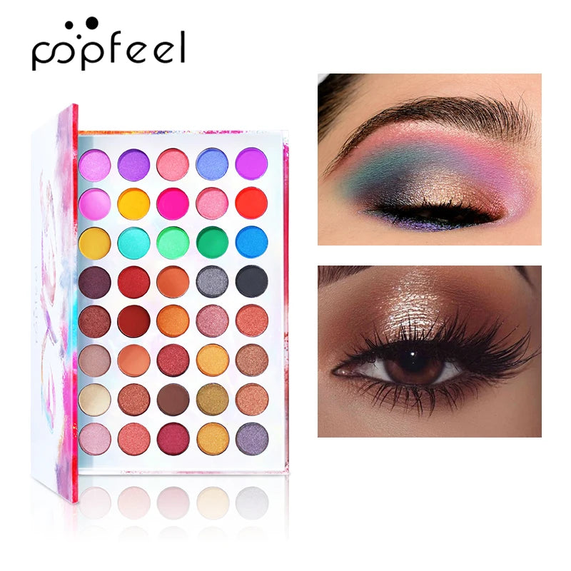 POPFEEL Complete Face Makeup Set - All-in-One Cosmetic Kit for Eyes, Face & Lips - Ideal Daily Use Make Up Set