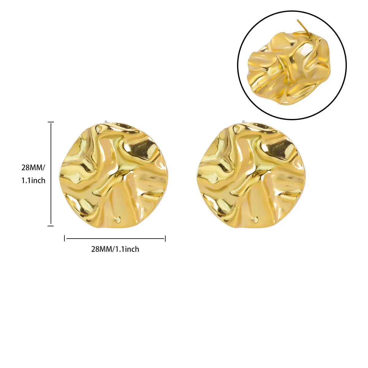 Exquisit Stainless Steel Love Heart Flower Earrings for Women Gold Plated Pearl Ear Stud Earrings Party Personality Jewelry New