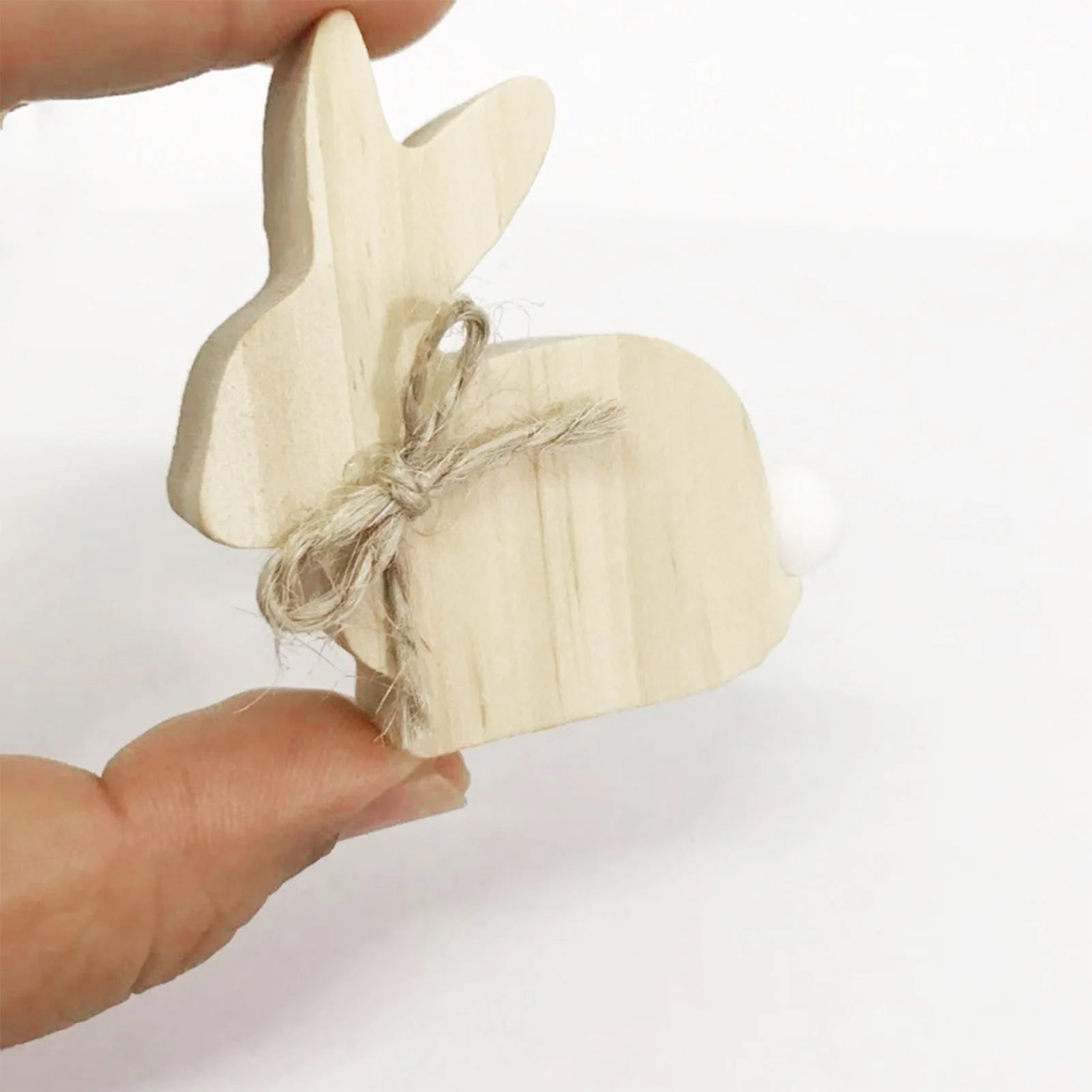 3pcs Wooden Easter Bunny Ornaments Farmhouse Vintage Indoor Home Decor Accents Suitable for Kitchen Holiday Party