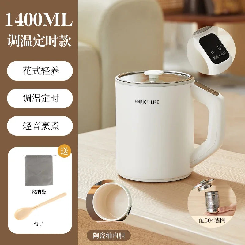 220V Multifunctional Electric Heating Cup Portable Soup Cooker Boil Water Fast Heat Travel Mug DCC