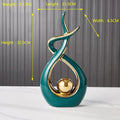 Nordic Home Decor Figurines for Interior Living Room Desk Ceramics