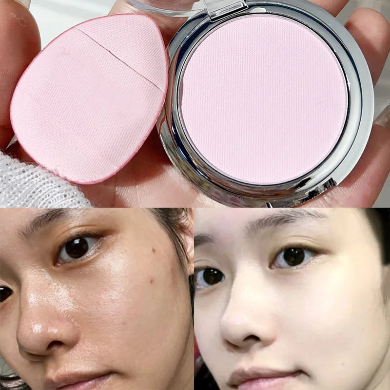 Oil-control Face Setting Powder 24 Hours Lasting Setting Makeup Waterproof Matte Smooth Pressed Powder Concealer Korean Cosmetic