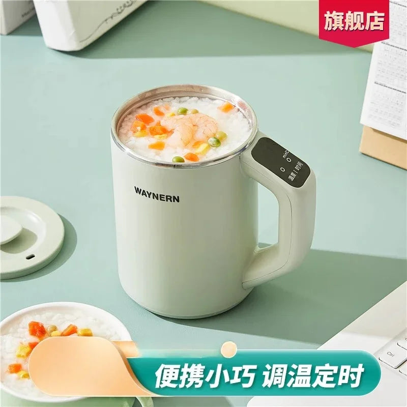 220V Multifunctional Electric Heating Cup Portable Soup Cooker Boil Water Fast Heat Travel Mug DCC