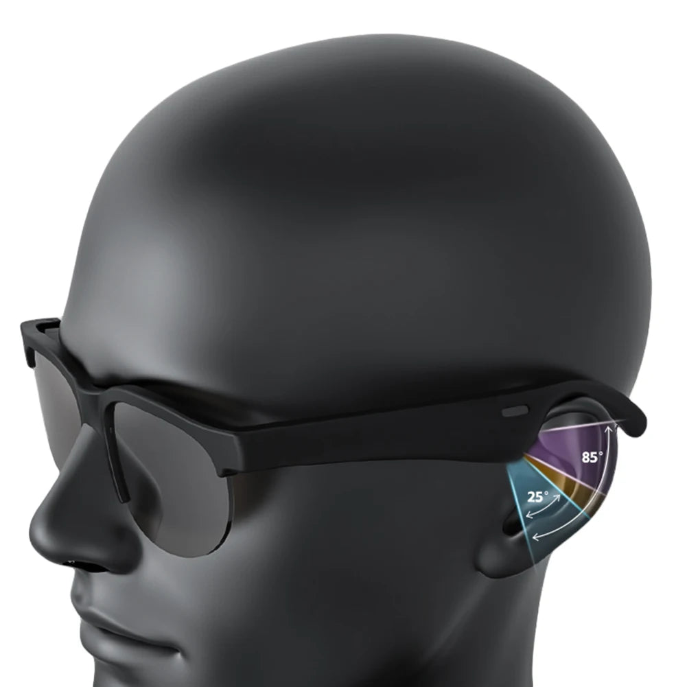 AI Intelligent Translation Glasses Bluetooth-Compatible 5.4 Built-in Microphone Speakers Support 144 Languages for Men and Women
