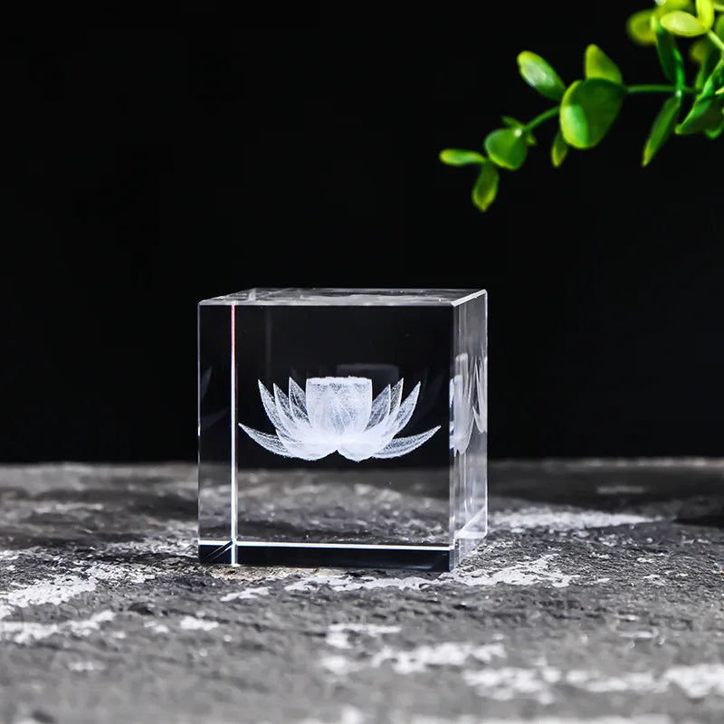 Creative 4cm Rain Clouds Raindrop Cloud Square Crystal Ornaments Heart Shape Home Office Decor Birthday Valentine's Day Gifts