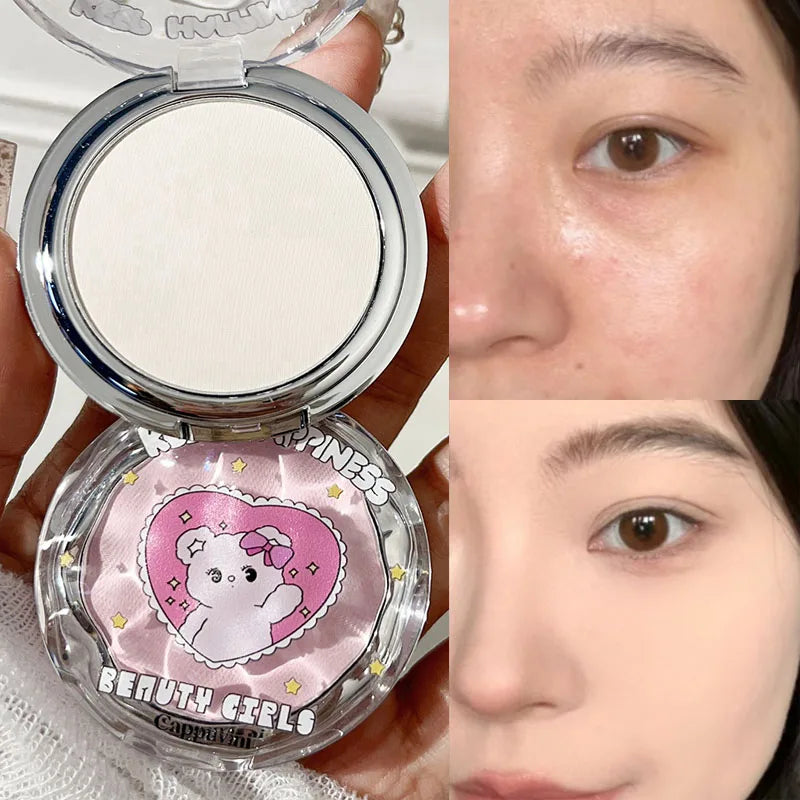Oil-control Face Setting Powder 24 Hours Lasting Setting Makeup Waterproof Matte Smooth Pressed Powder Concealer Korean Cosmetic