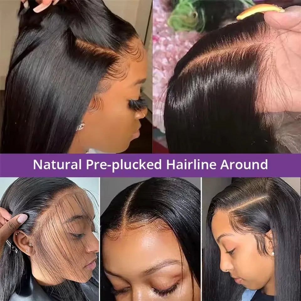 30 40 Inch Lace Frontal Wig 13x4 13x6 Bone Straight Lace Front Human Hair Wig Brazilian Transparent Lace Frontal Brazilian Wigs