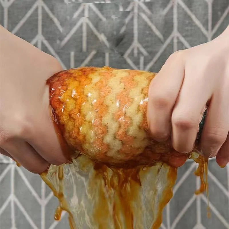 10 Pack Microfiber Kitchen Towels - Ultra Absorbent, Non-Stick & Oil-Free Cleaning Cloths for Dishes & Surfaces