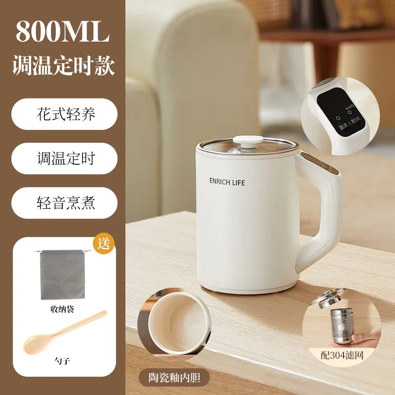 220V Multifunctional Electric Heating Cup Portable Soup Cooker Boil Water Fast Heat Travel Mug DCC