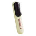 Wireless Hair Straightening Brush Rechargeable Comb For Frizz Control & Smooth Shiny Hair Portable Flat Iron Styling Tool D0G7