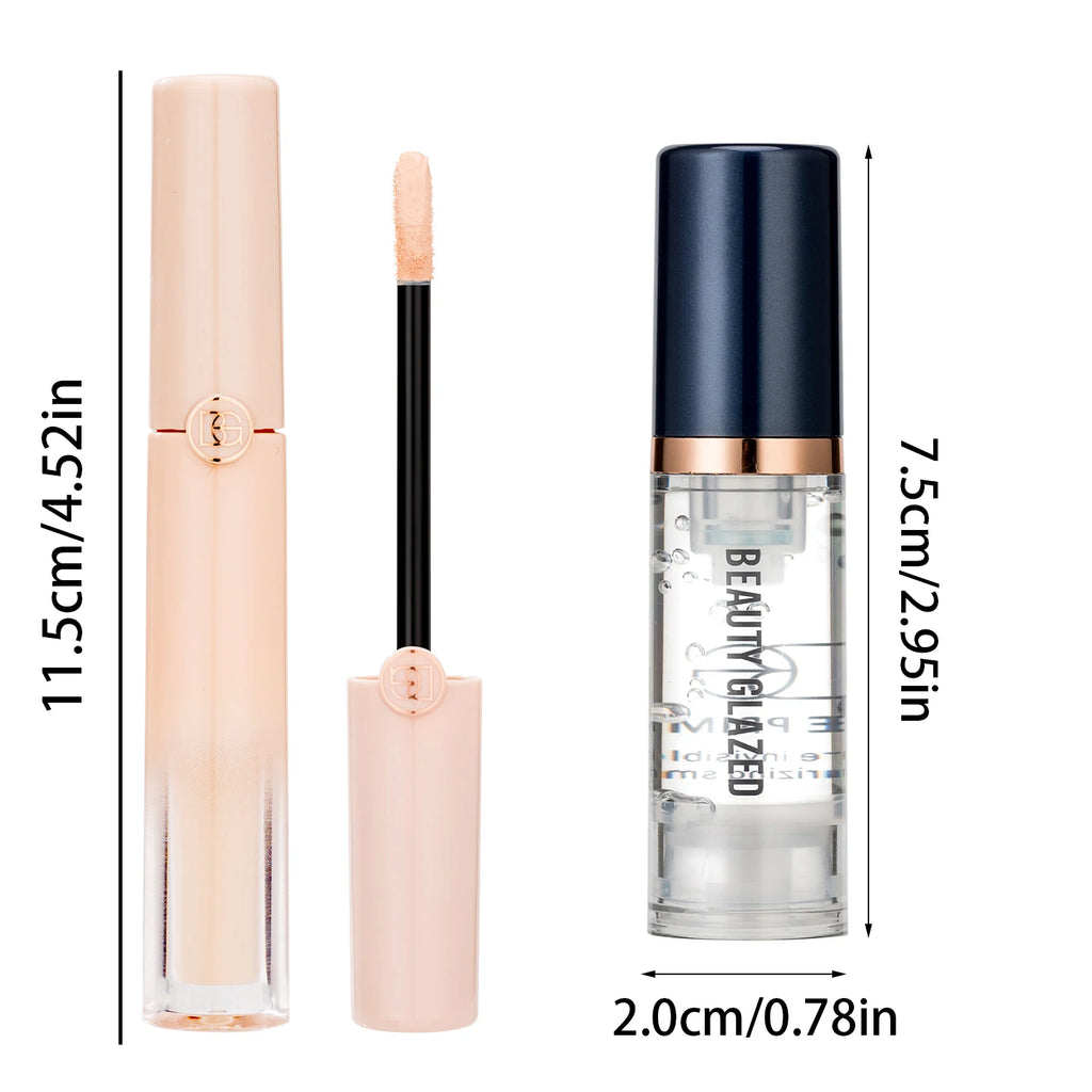 6-color Full Coverage Concealer + Makeup Primer Set Natural Matte Long-lasting Waterproof Foundation Full Coverage Concealer