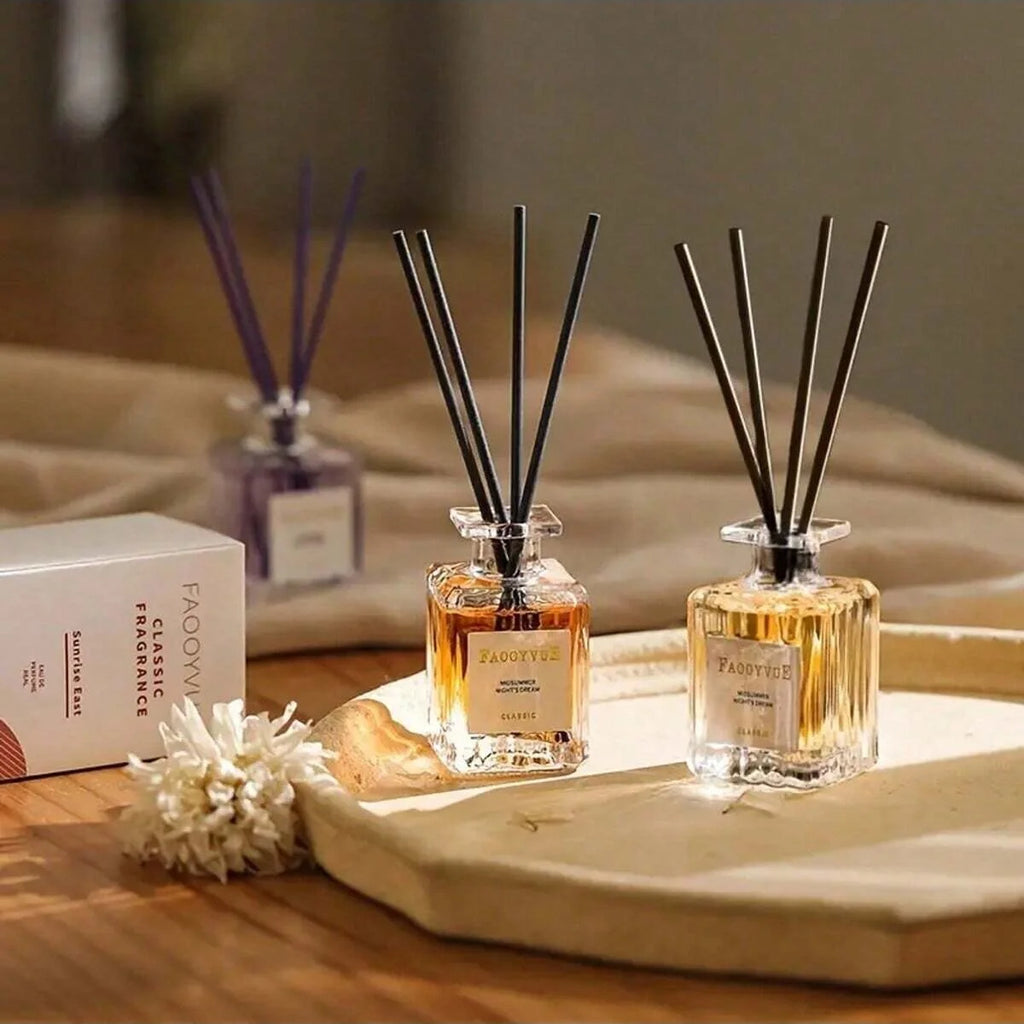 50ml Flameless Reed Diffuser Aromatherapy Essential Oil Lavender Eaglewood Fragrance Oil Air Freshener Home Room Decoration