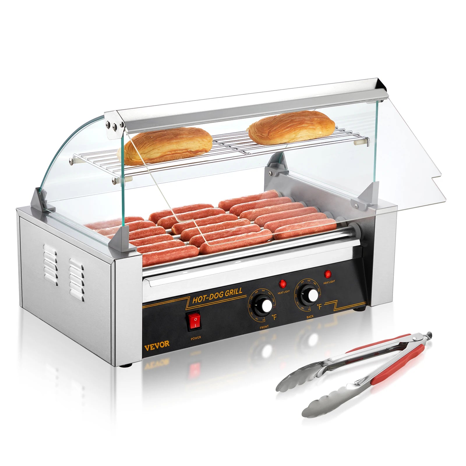 SucceBuy Rods Commercial Hot Dog Roller