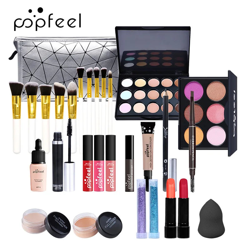 POPFEEL All-in-One Makeup Kit Gift Set with Eyeshadow Palette