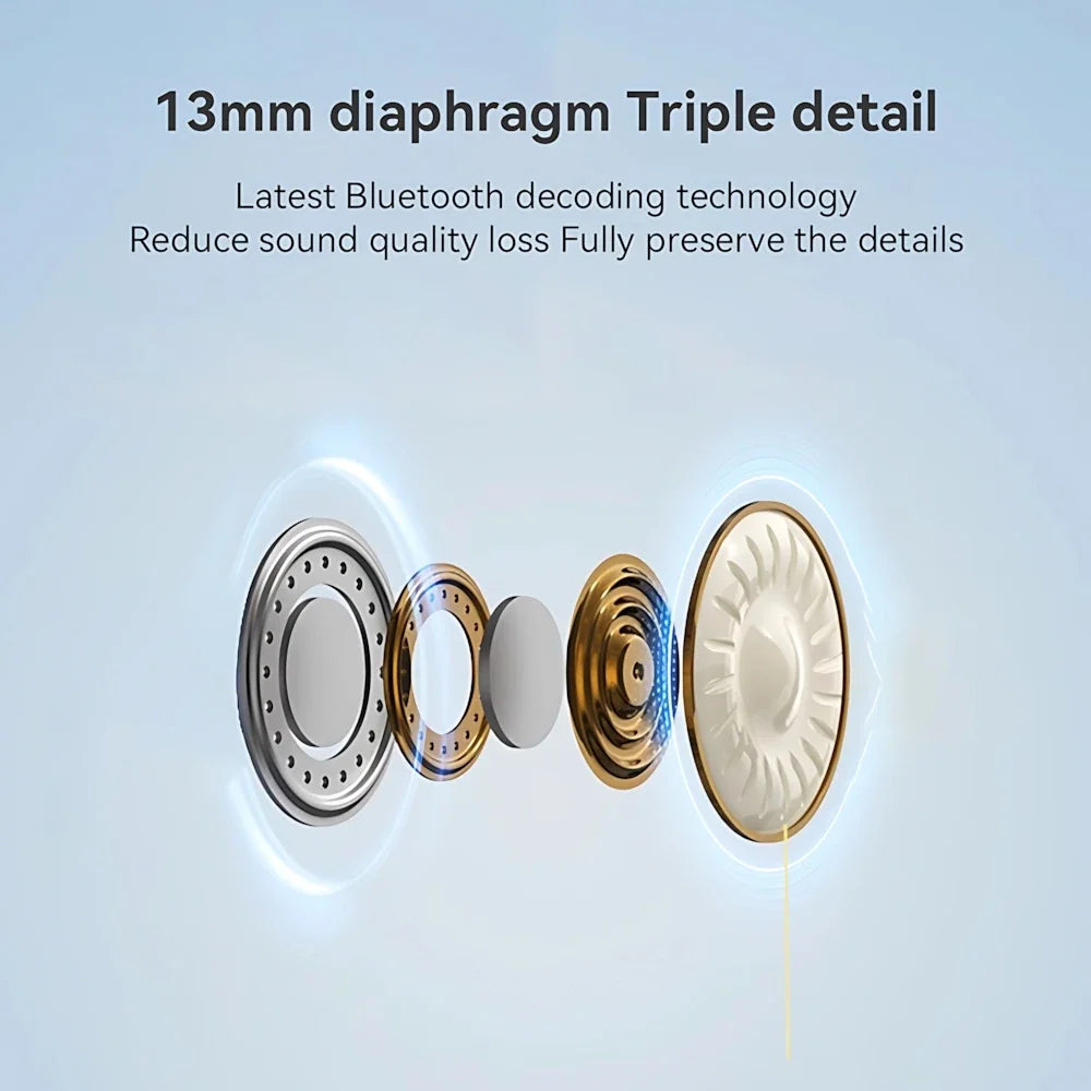OWS Wireless Headphone Bluetooth Headset Smart Adjustable Touch Sports Waterproof Earbuds Stereo Music Earphone For Xiaomi Phone