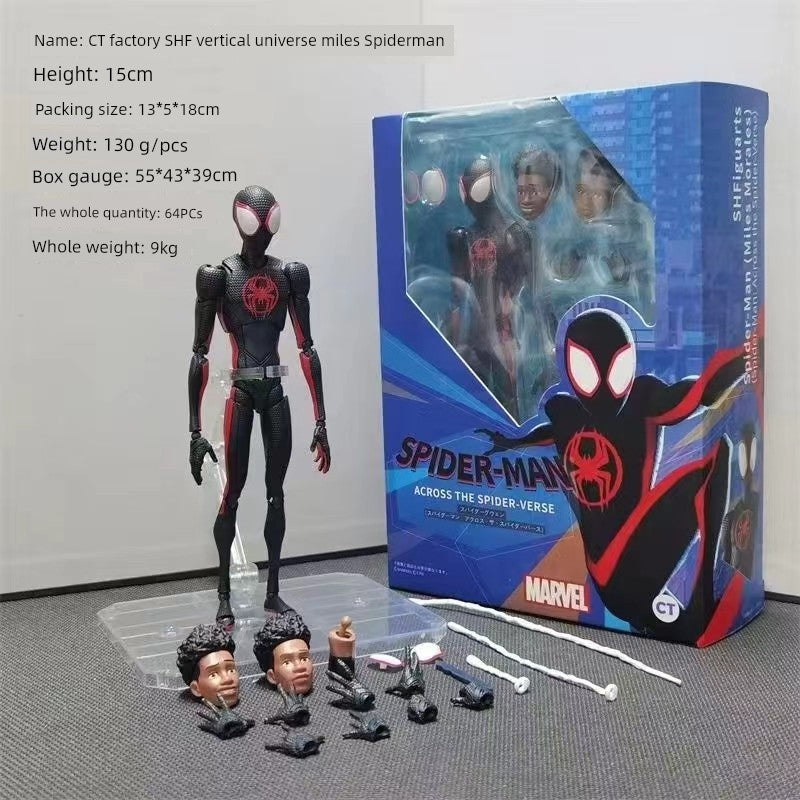 Motherland Edition Miles Universe Spider-Man Parallel Universe 2 Horizontal Universe Movable Model Hand Gift