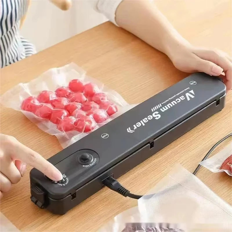 Portable Home Vacuum Sealer Automatic Food Packaging Machine Kitchen Helper - Compact Size Food Preservation Tool