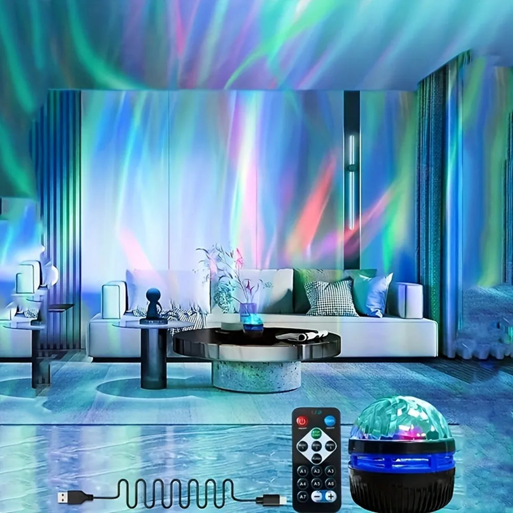 Aurora Borealis Starry Sky Projector LED Galaxy lamp Christmas Night Light with Remote 7 modes Camping Wedding Party Decorations