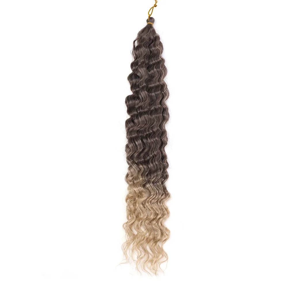 Water Wave Crochet Hair Extensions 30Inch Synthetic Twist Curly Crochet Braids Soft Bohemian Water Wave Braid Hair