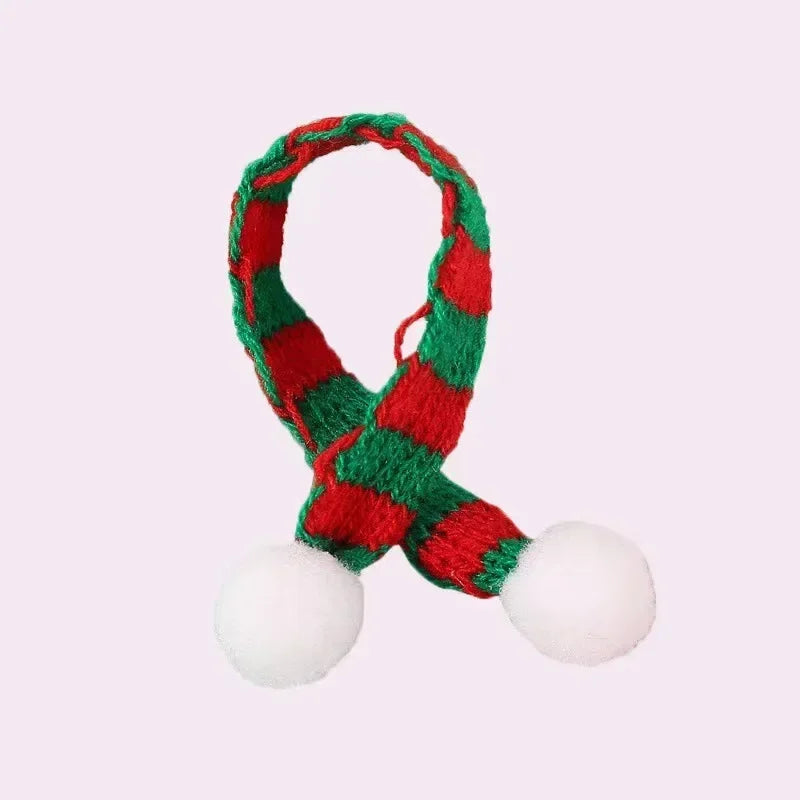 Mini Christmas Bear Doll Plush Bear Gift Clothing Bag Keychain Pendants Baking Decoration Christmas Drop Ornaments Kid Xmas Gift