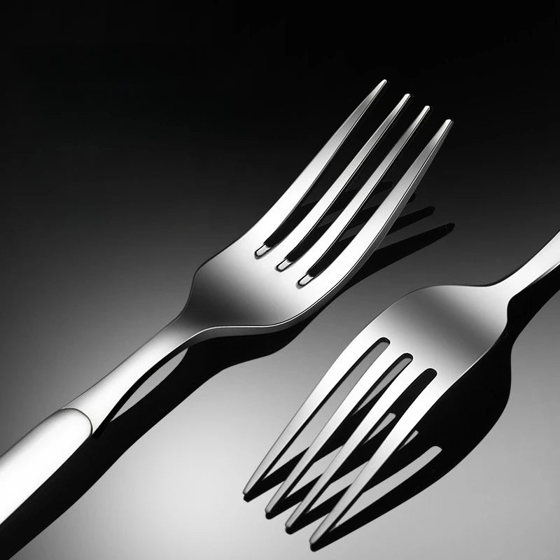 1PC Stainless Steel Fork Western Food Adult Household Fruit Salad Dessert Tableware Household Products Afternoon Tea
