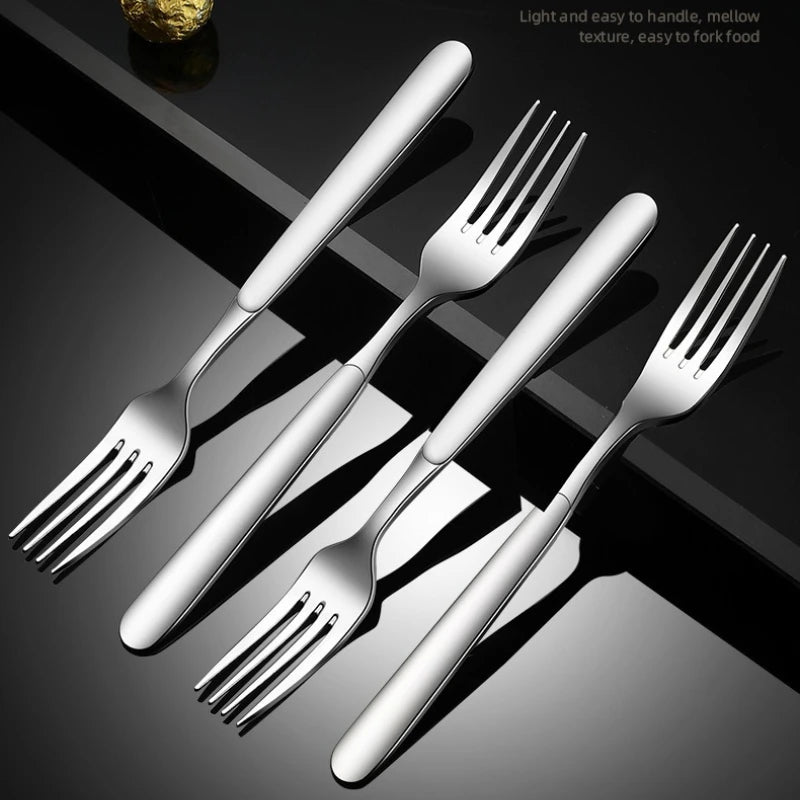 1PC Stainless Steel Fork Western Food Adult Household Fruit Salad Dessert Tableware Household Products Afternoon Tea