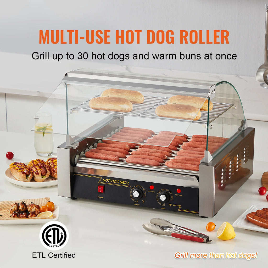 SucceBuy Rods Commercial Hot Dog Roller