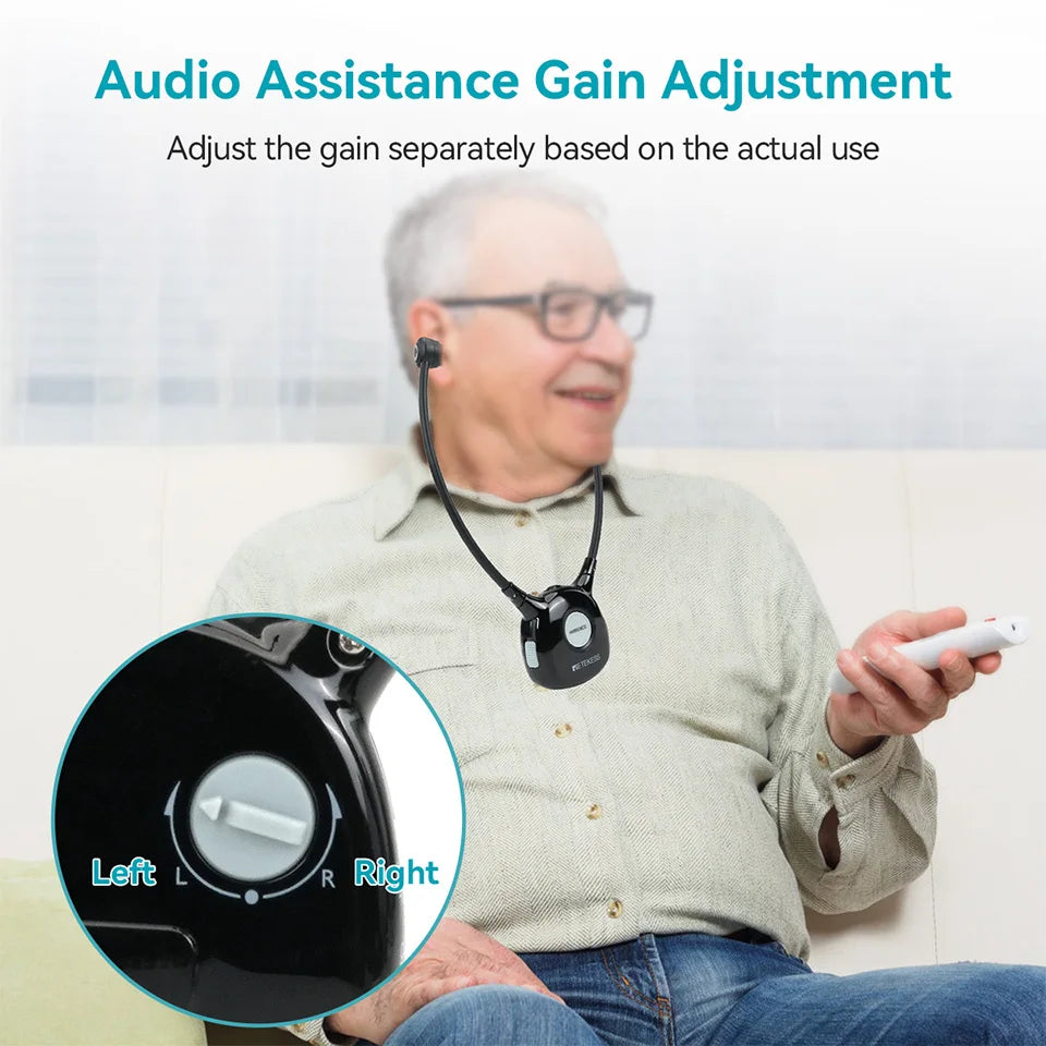 Retekess TA008 TV Hearing Aid Headphone Wireless TV Headset System