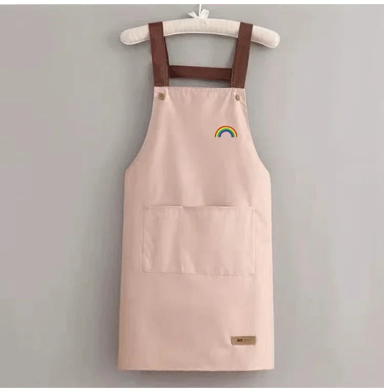 Waterproof and antifouling large pocket clothes apron
