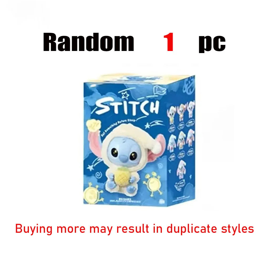 2025 Disney Nuevo Stitch Plush Doll Blind Box Eat Before Sleep Series Vinyl Hanging Bag Cute Mystery Toy Christmas Holiday Gift