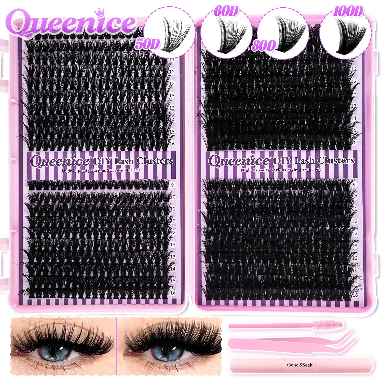 DIY Lash Extension Kit Clusters Individual Eyelashes