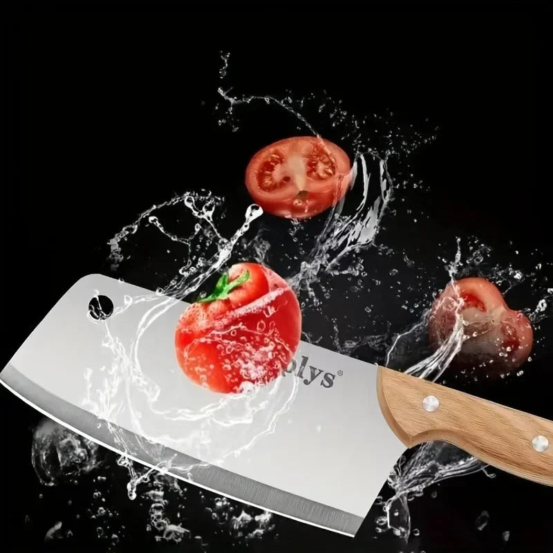 Women's sharp meat cleaver, kitchen knife for chefs - Stainless steel kitchen knife - Household ingredients handling appliance