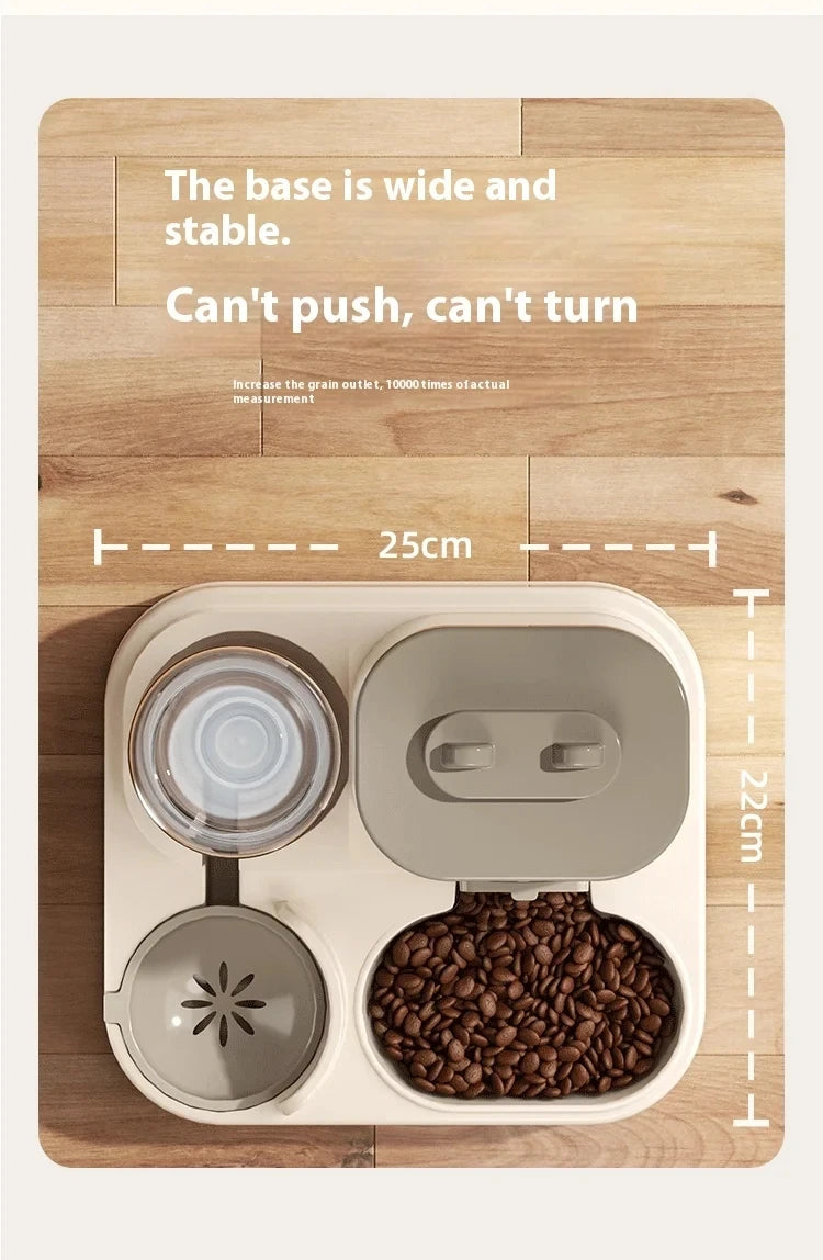 Dog & Cat Automatic Feeder & Waterer Set: Gravity Design