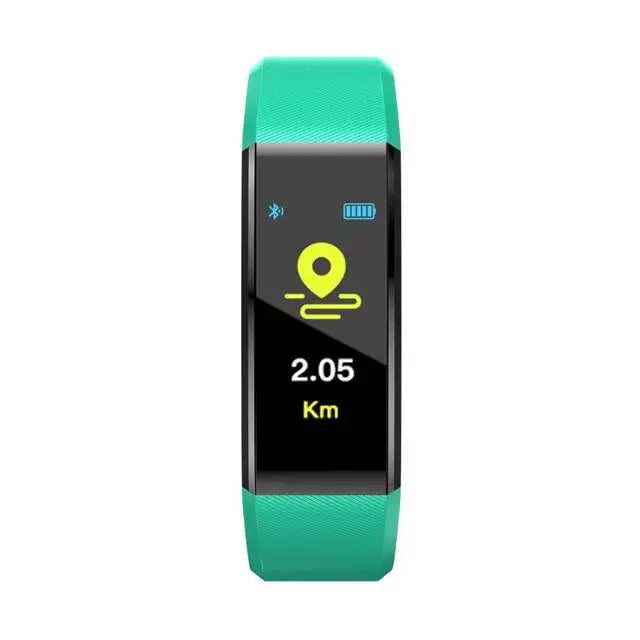 Bluetooth Smart Sports Bracelet Pedometer Heart Rate Blood Pressure Fitness Tracker Smartwatch for iOS Android+BOX Men and Women