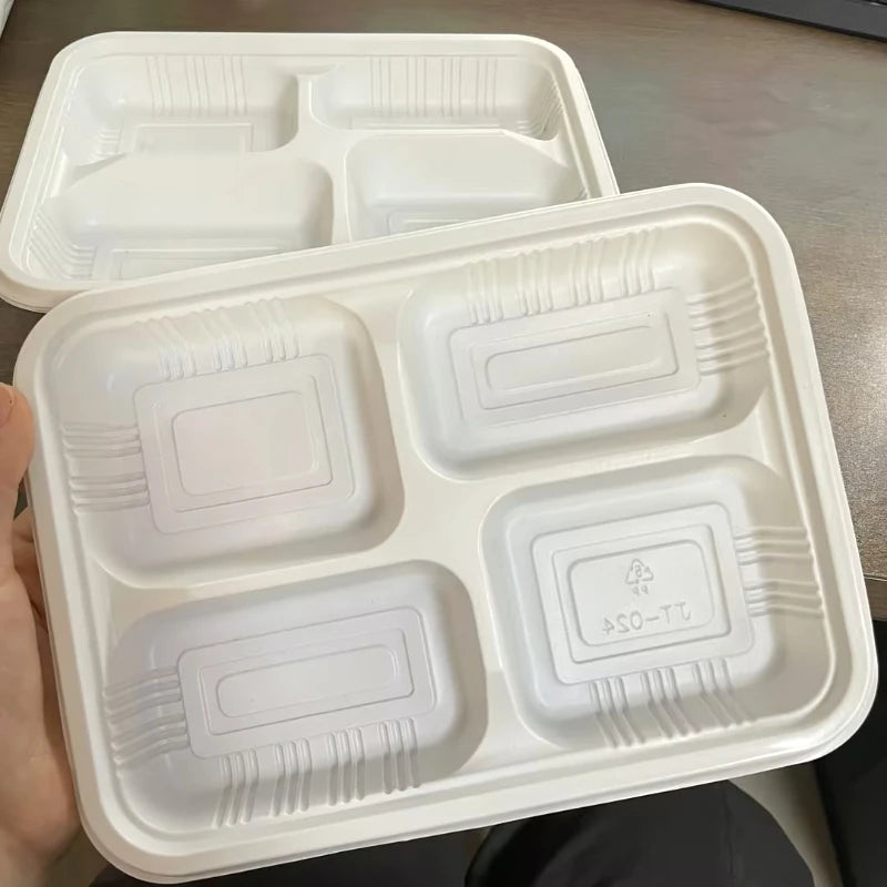 10/30/50PCS Disposable White Plastic Plates PP Material High-quality Tableware Kitchens Restaurants Desserts Parties Supplies