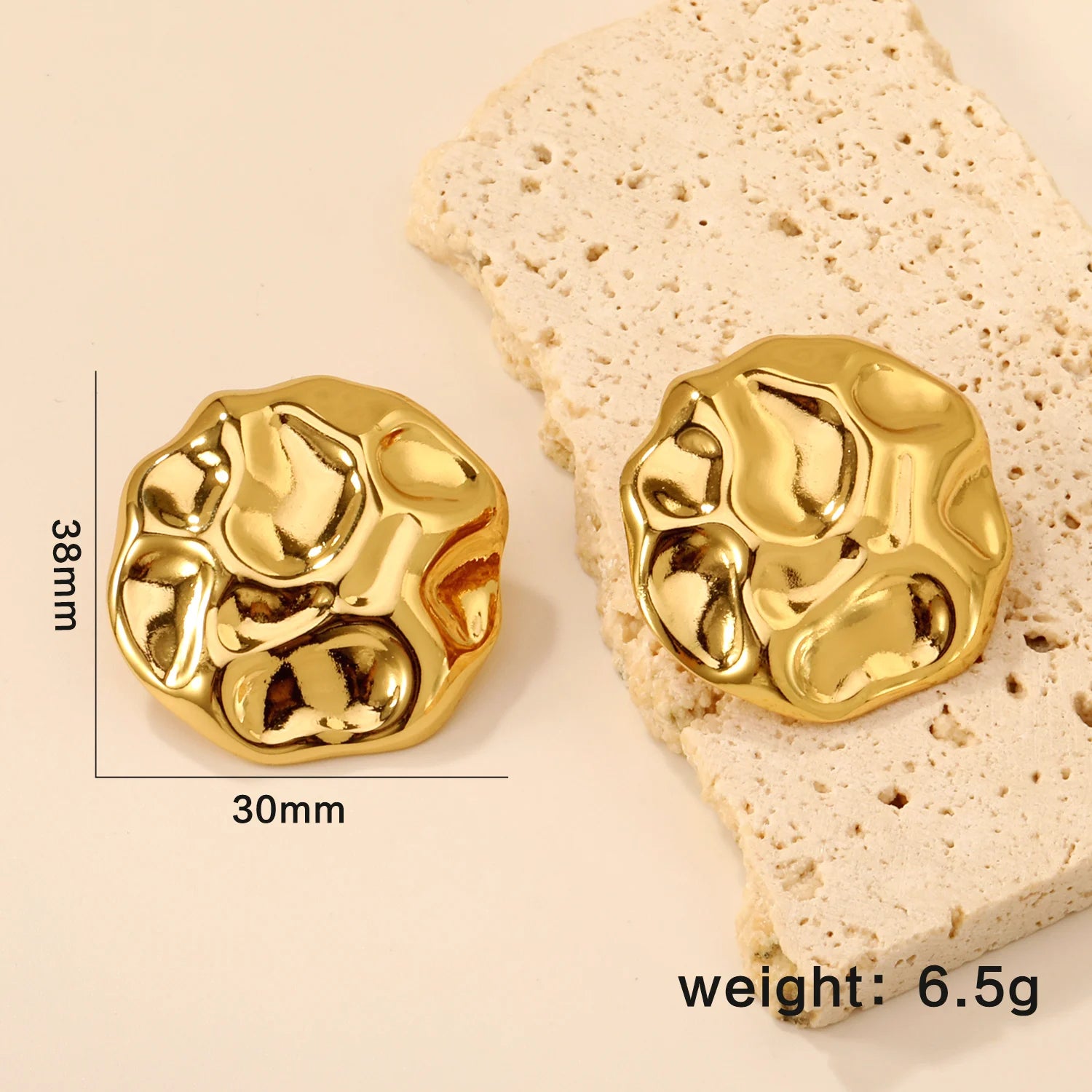 LUXUSTEEL Shell Water Drop Golden Imitaiton Pearl Women Stud Earrings Stainless Steel Heart Female Earring Elegant Jewelry Gifts
