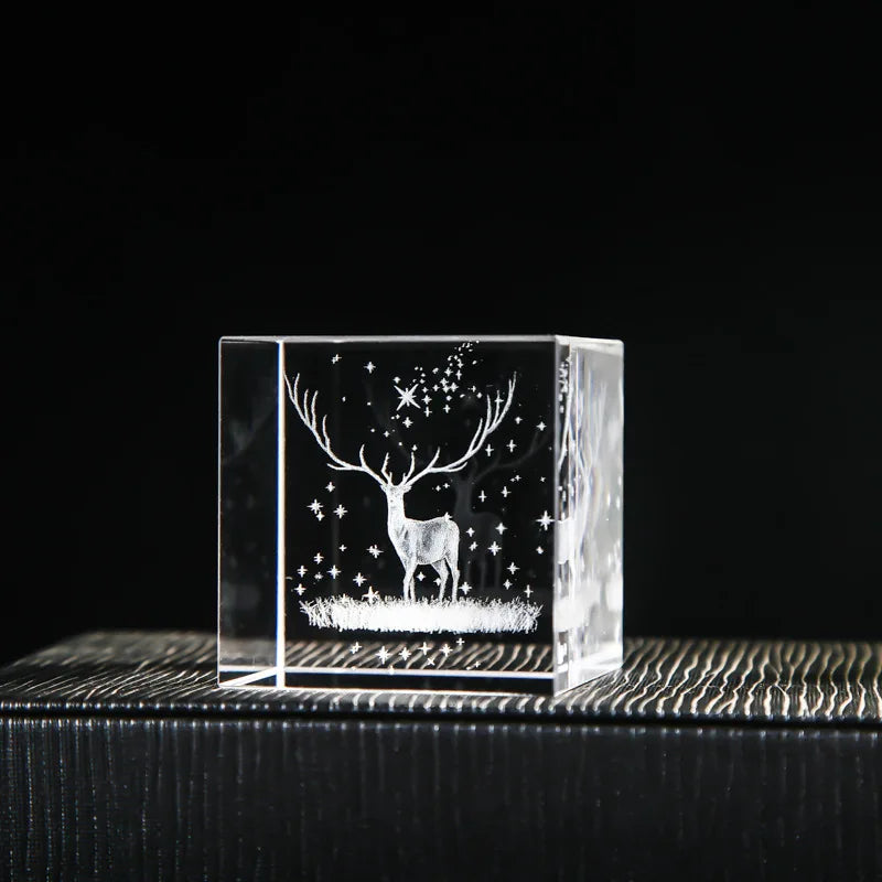 Creative 4cm Rain Clouds Raindrop Cloud Square Crystal Ornaments Heart Shape Home Office Decor Birthday Valentine's Day Gifts