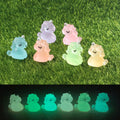 10Pcs Kawaii Cute Luminous 3D Unicorn Horse Charms Animal Pendants for Jewelry Making DIY Earrings Keychain Findings Toys