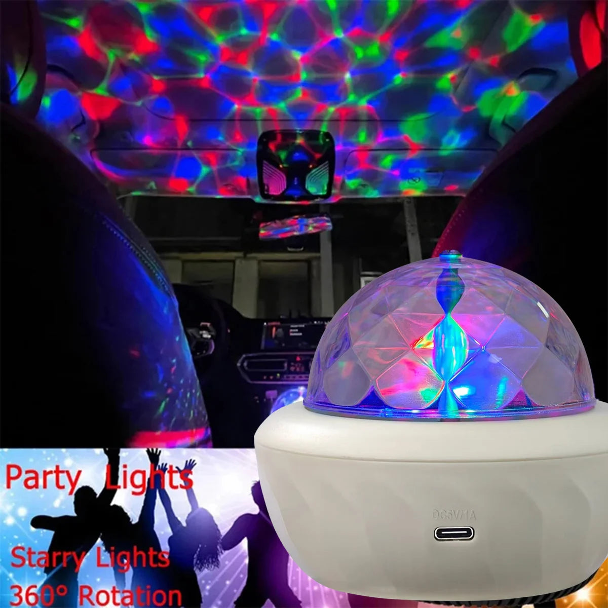 Starry Sky Projector Night Lights USB 5V Galaxy Projector Auto Rotating for Game Room Decoration Christmas Gift Halloween Lights