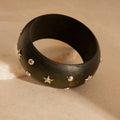12 Styles Natural Wooden Square Round Bracelet for Women Men Hip Hop  Rivet Beads Wide Bangles Hand Jewelry Pulseras Mujer