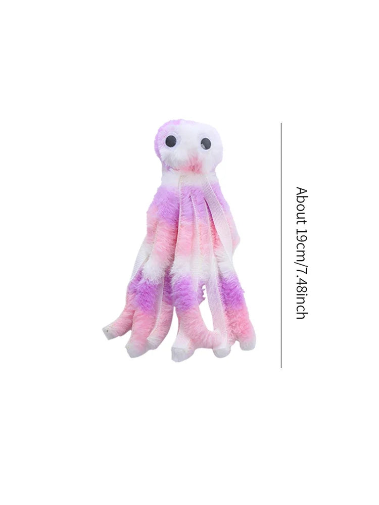 Cat Toy Cute Octopus Plush Toy Bite Resistant Teeth Interactive Play Pet Supplies Cat Dog Toys Octopus