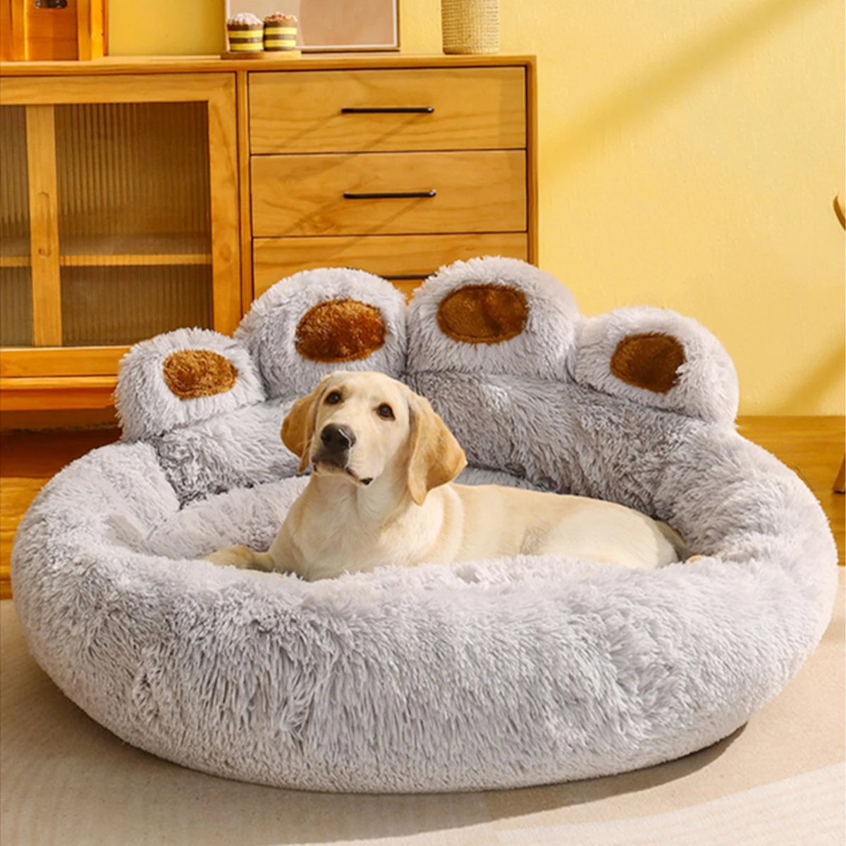 Fluffy Dog Bed Winter Warm Large Pet Products