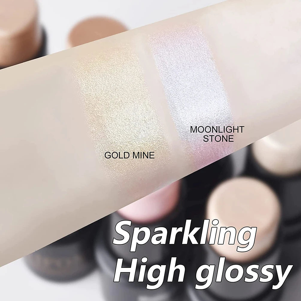 Magical Halo Highlighter Stick Glitter Contouring Bronzer For Face Shimmer Powder Highlight Corrector Contour Illuminator Makeup