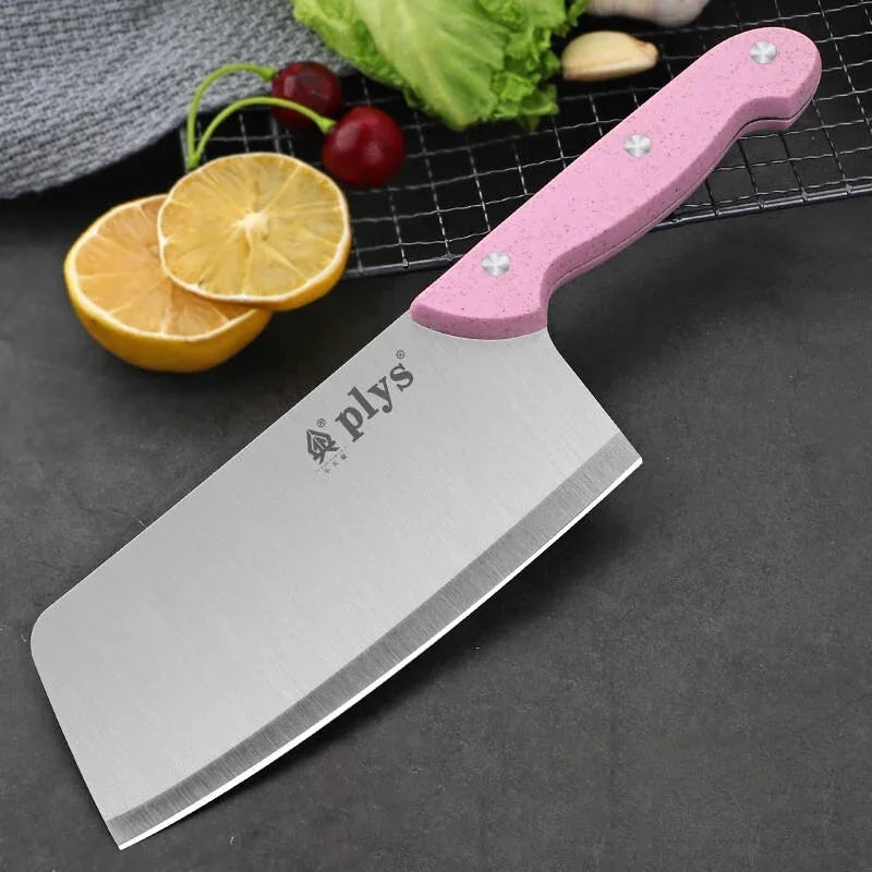 Women's sharp meat cleaver, kitchen knife for chefs - Stainless steel kitchen knife - Household ingredients handling appliance