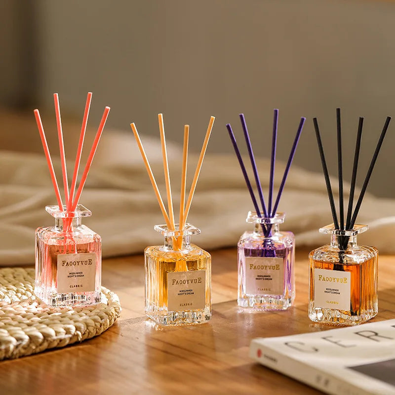 50ml Flameless Reed Diffuser Aromatherapy Essential Oil Lavender Eaglewood Fragrance Oil Air Freshener Home Room Decoration
