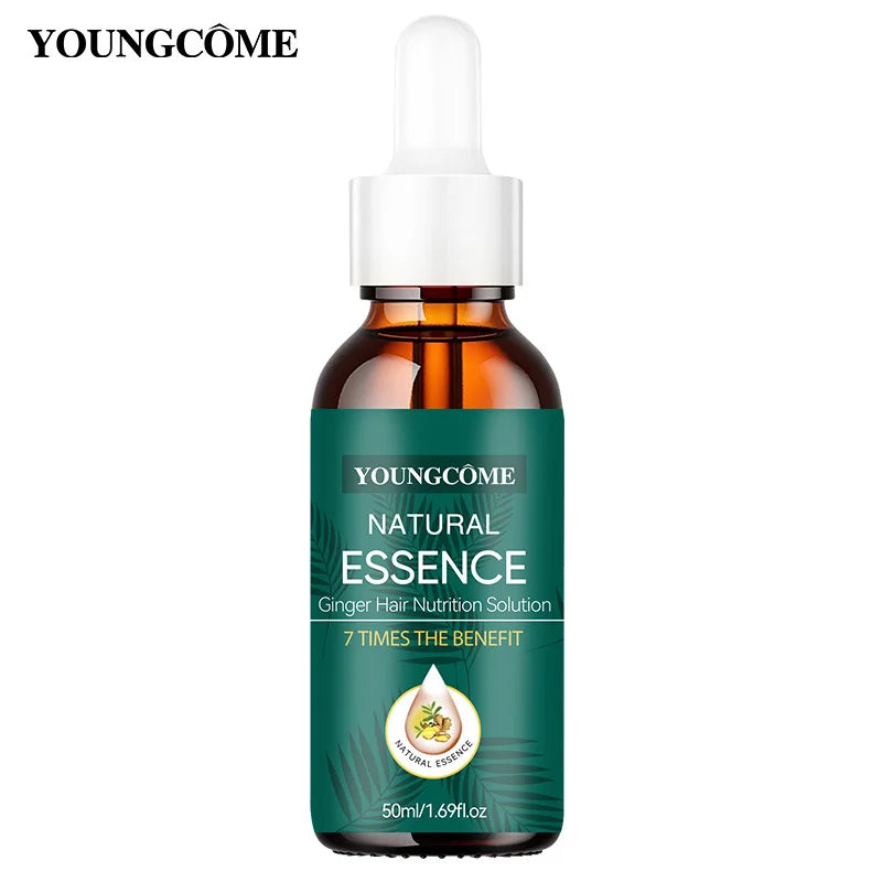 Natural Ginger Hair Care Serum | 7X Strength & Repair | Frizz-Free | All Hair Types | Leave-In Nourishment